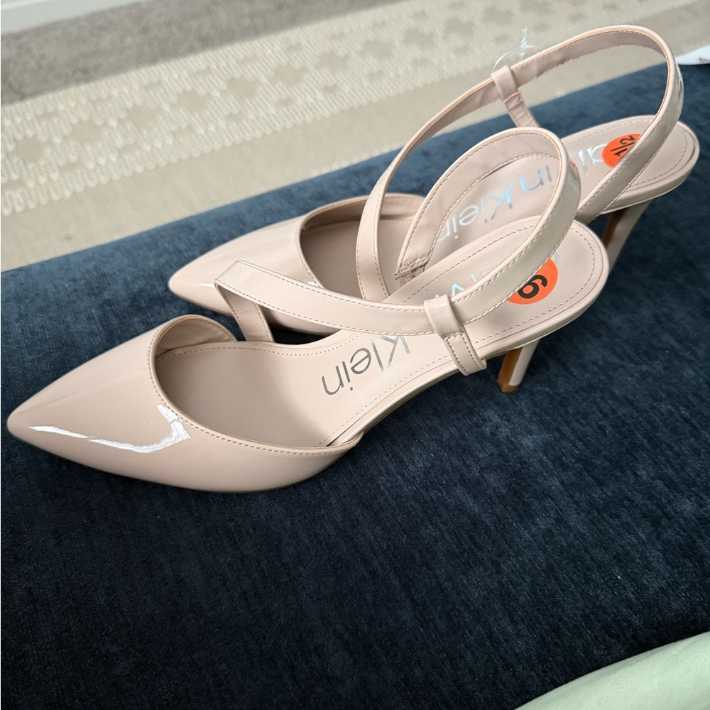 Calvin Klein Blush Pink Heels Sz 9.5